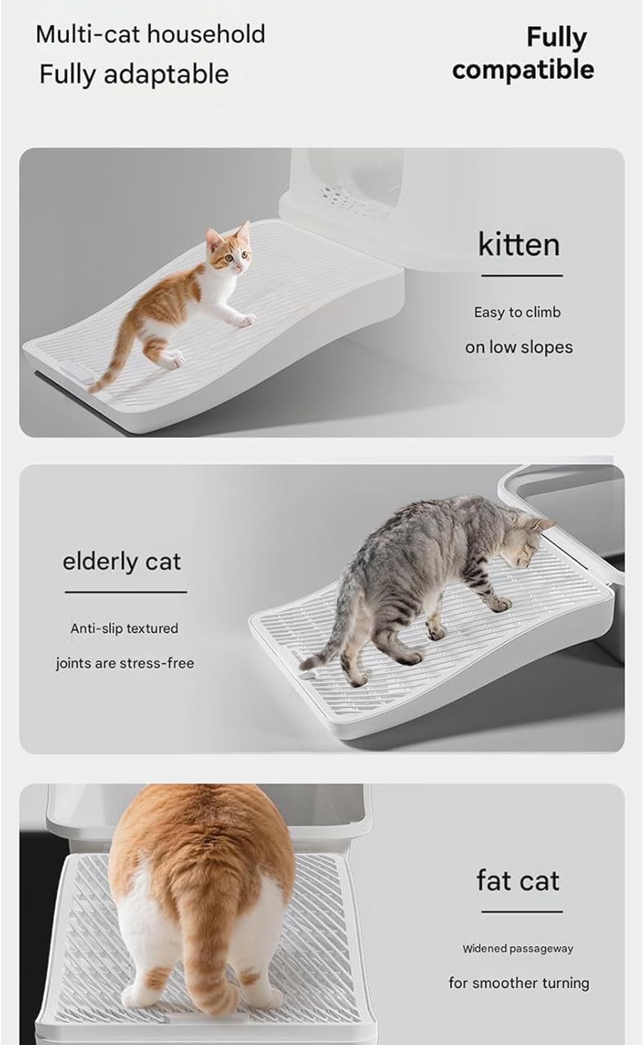 Self-Cleaning Enclosed Cat Litter Box