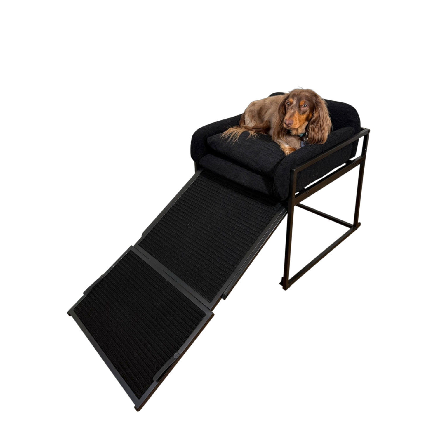 Pet Office Chair Black Boucle