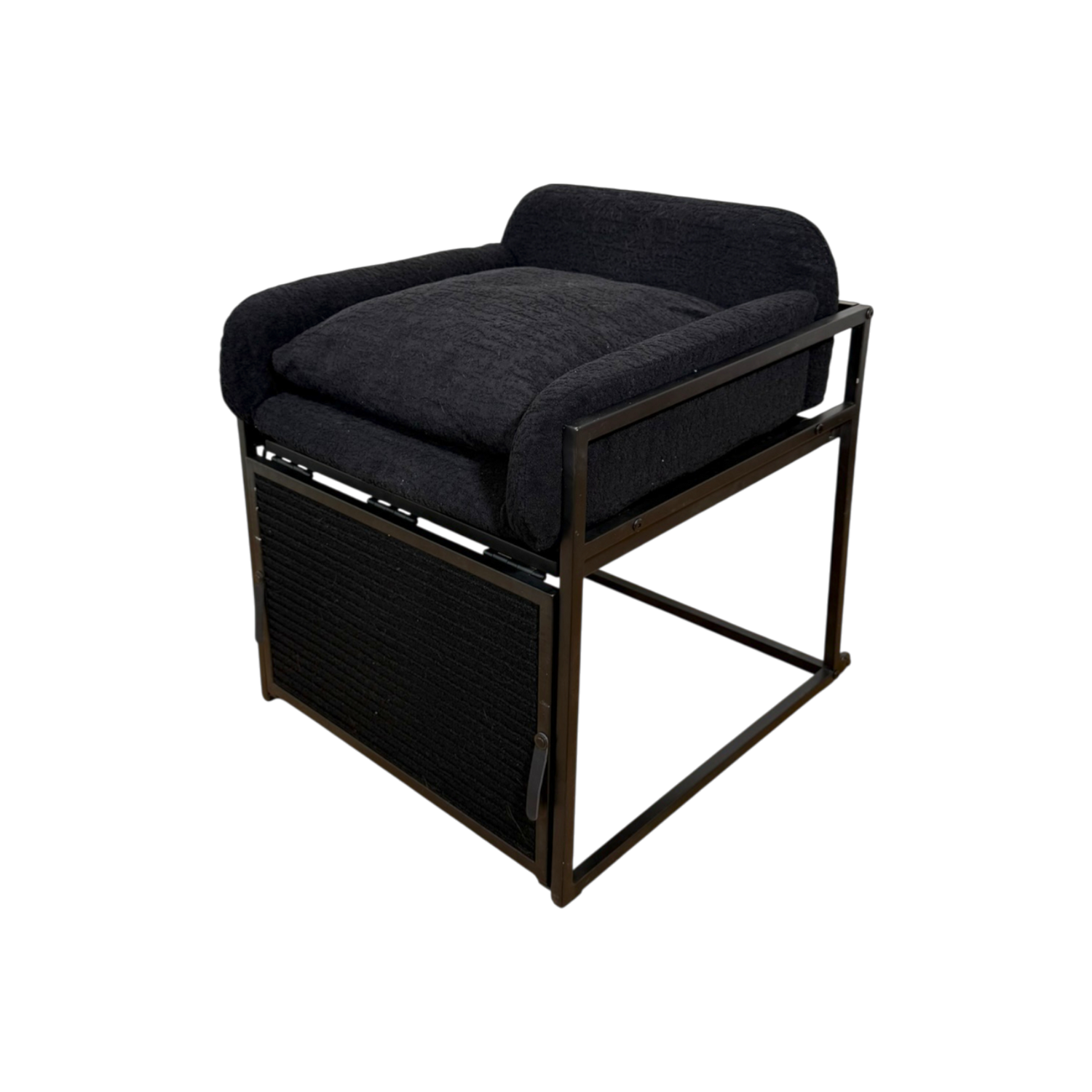 Pet Office Chair Black Boucle