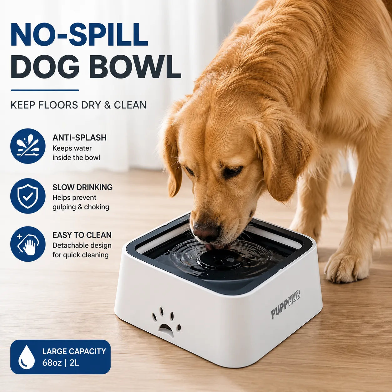 No-Spill Dog Bowl