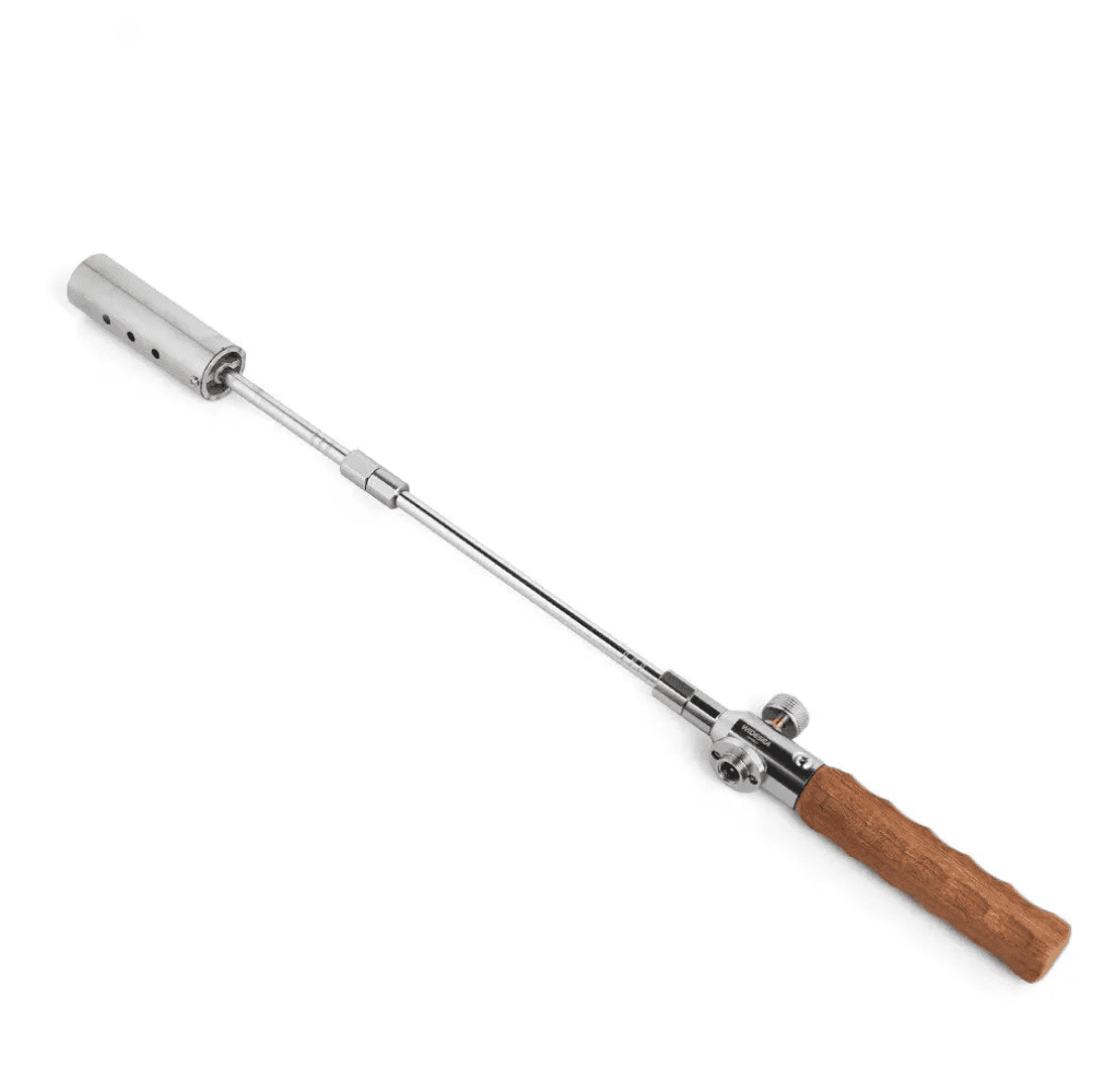 Kivio Camping Long Flame Igniter – Portable Wooden Handle Gas Burner for BBQ & Outdoor Cooking